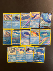 Pokemon Wailmer and Wailord Card Lot - 14 Cards - Ultra Rare V & Reverse Holo!