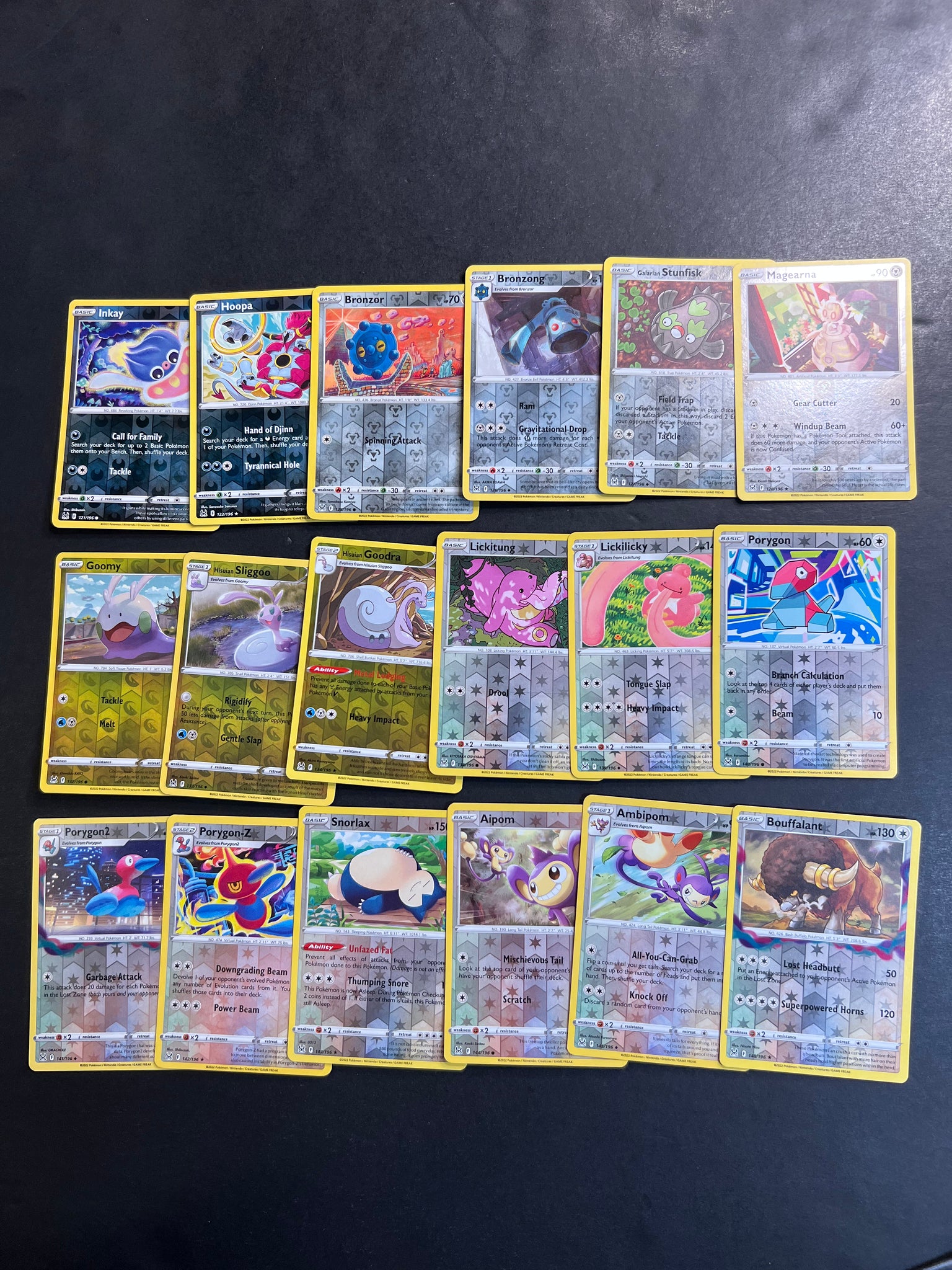 Pokemon Lost Origin Complete Reverse Holo Set