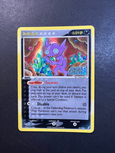 Sableye - 10/100 “Stamped” Reverse Holo Rare - EX Crystal Guardians