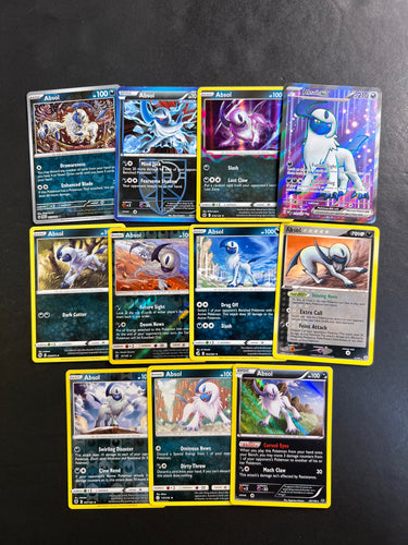 Pokemon Absol ex Card Lot - 11 Cards - Holo Rare, Reverse Holos and Vintage Collection!
