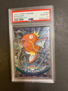 PSA 10 Magikarp - #129 Pokemon Topps Chrome Series 2