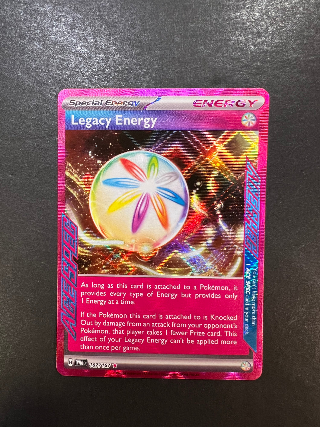 Legacy Energy - 167/167 Ace Spec Holo Rare - Twilight Masquerade