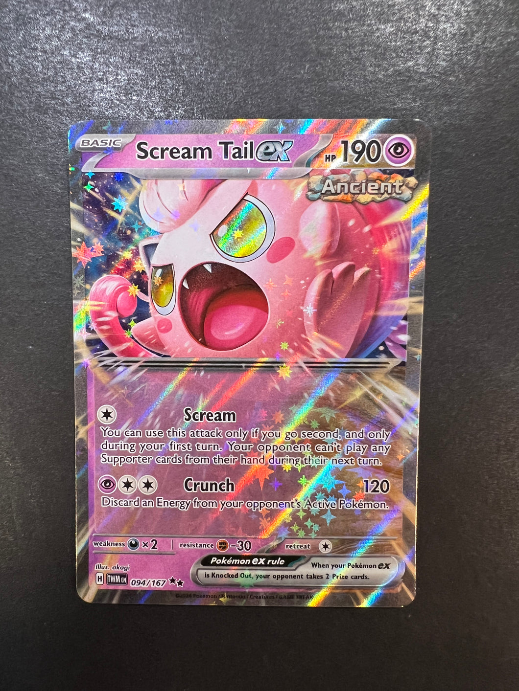 Scream Tail ex - 094/167 Ultra Rare - Twilight Masquerade JAB Games13 Scream Tail ex - 094/167 Ultra Rare - Twilight Masquerade JAB Games13