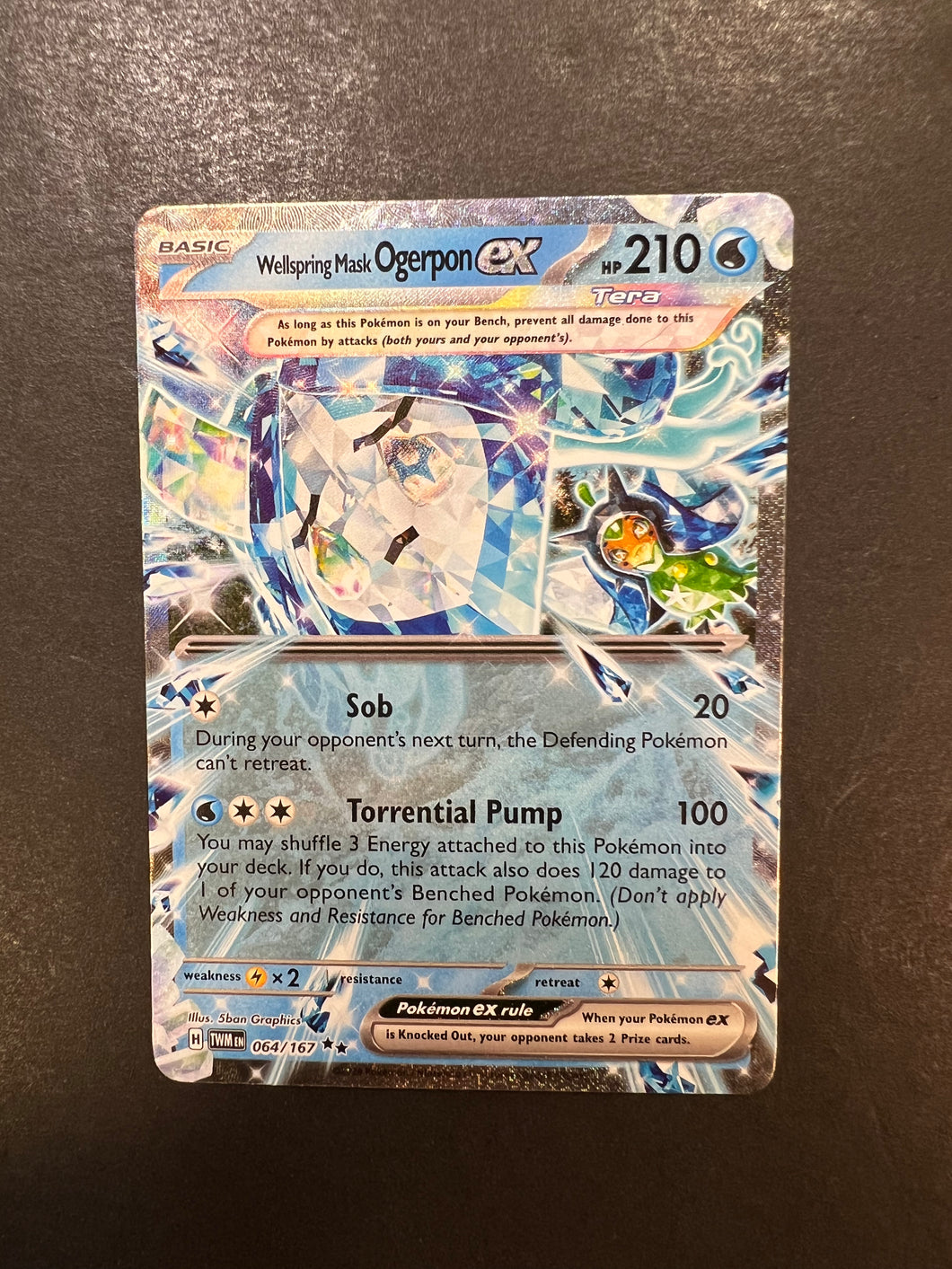 Wellspring Mask Ogerpon ex - 064/167 Ultra Rare - Twilight Masquerade JAB Games13 Wellspring Mask Ogerpon ex - 064/167 Ultra Rare - Twilight Masquerade JAB Games13
