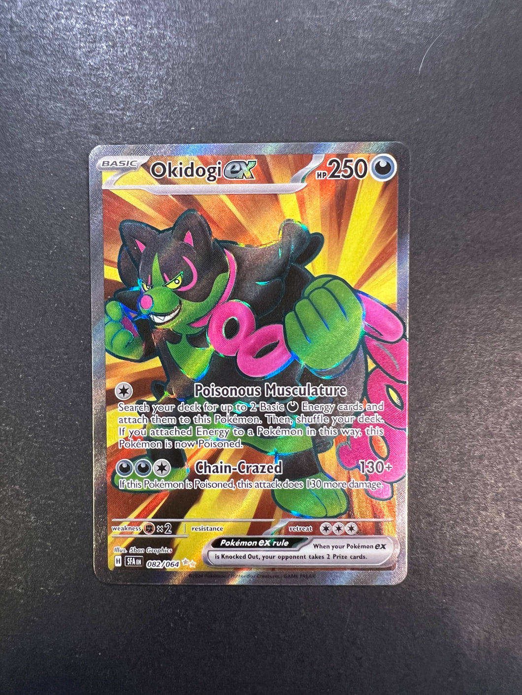 Okidogi ex - 082/064 Full Art Ultra Rare - Shrouded Fable