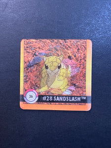 Sandshrew & Sandslash Pokemon Artbox Action Flipz Premier Edition Card
