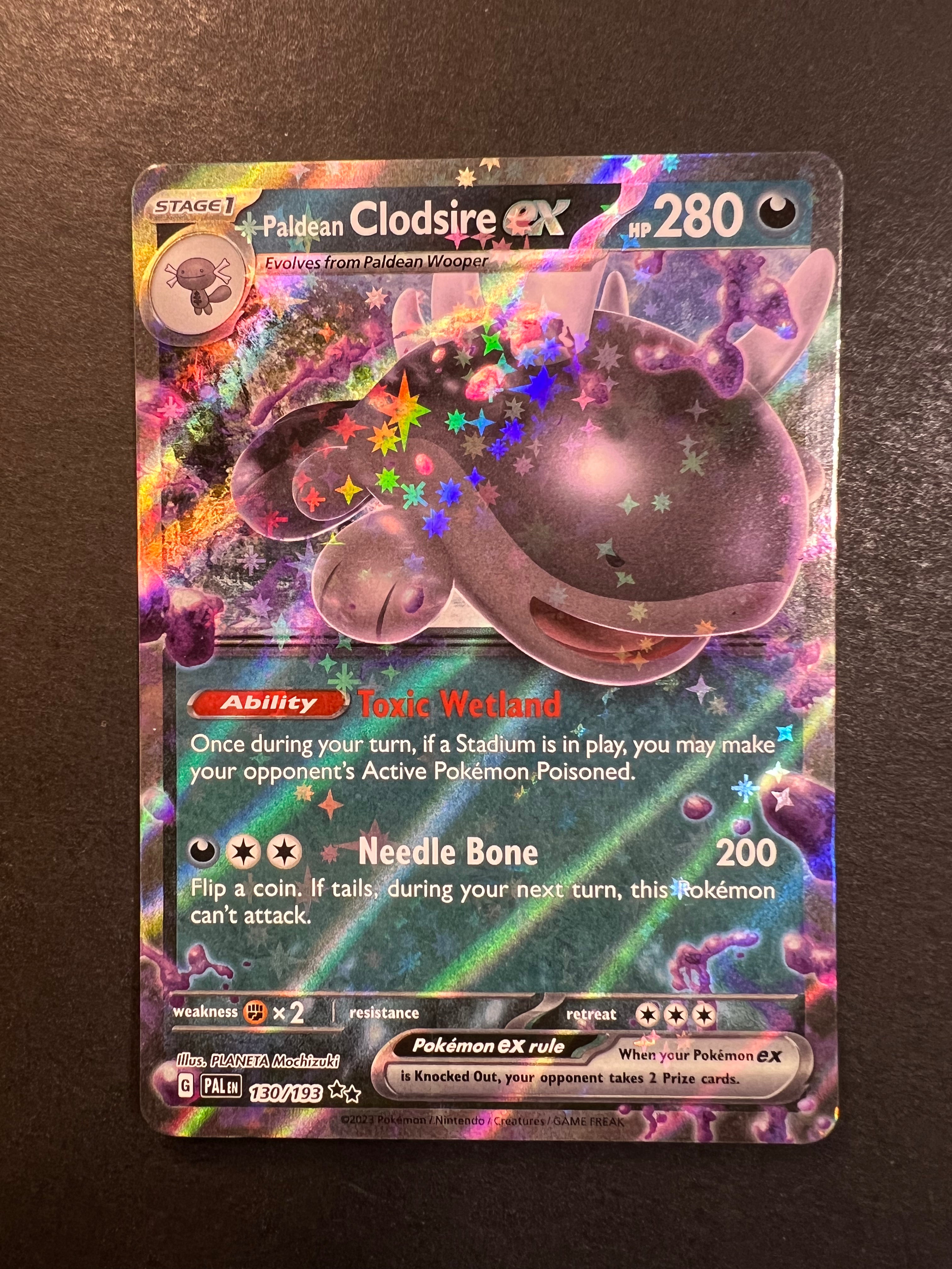 Paldean Clodsire ex - 130/193 Ultra Rare - Paldea Evolved JAB Games13 Paldean Clodsire ex - 130/193 Ultra Rare - Paldea Evolved JAB Games13