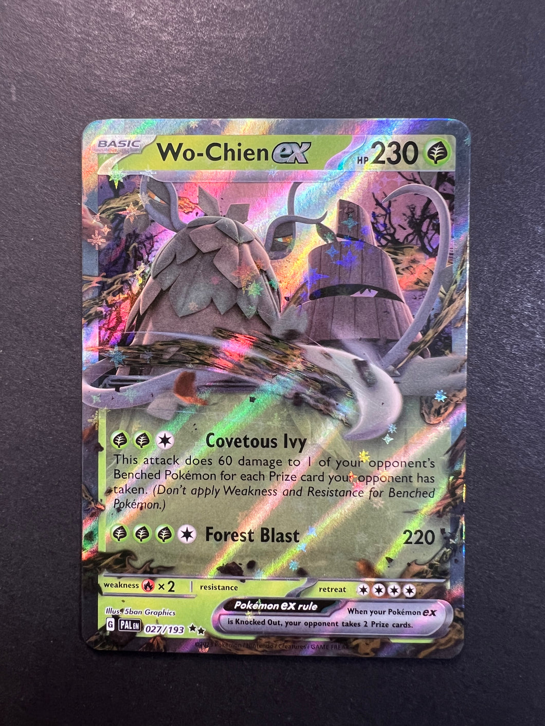 Wo-Chien ex - 027/193 Ultra Rare - Paldea Evolved JAB Games13 Wo-Chien ex - 027/193 Ultra Rare - Paldea Evolved JAB Games13