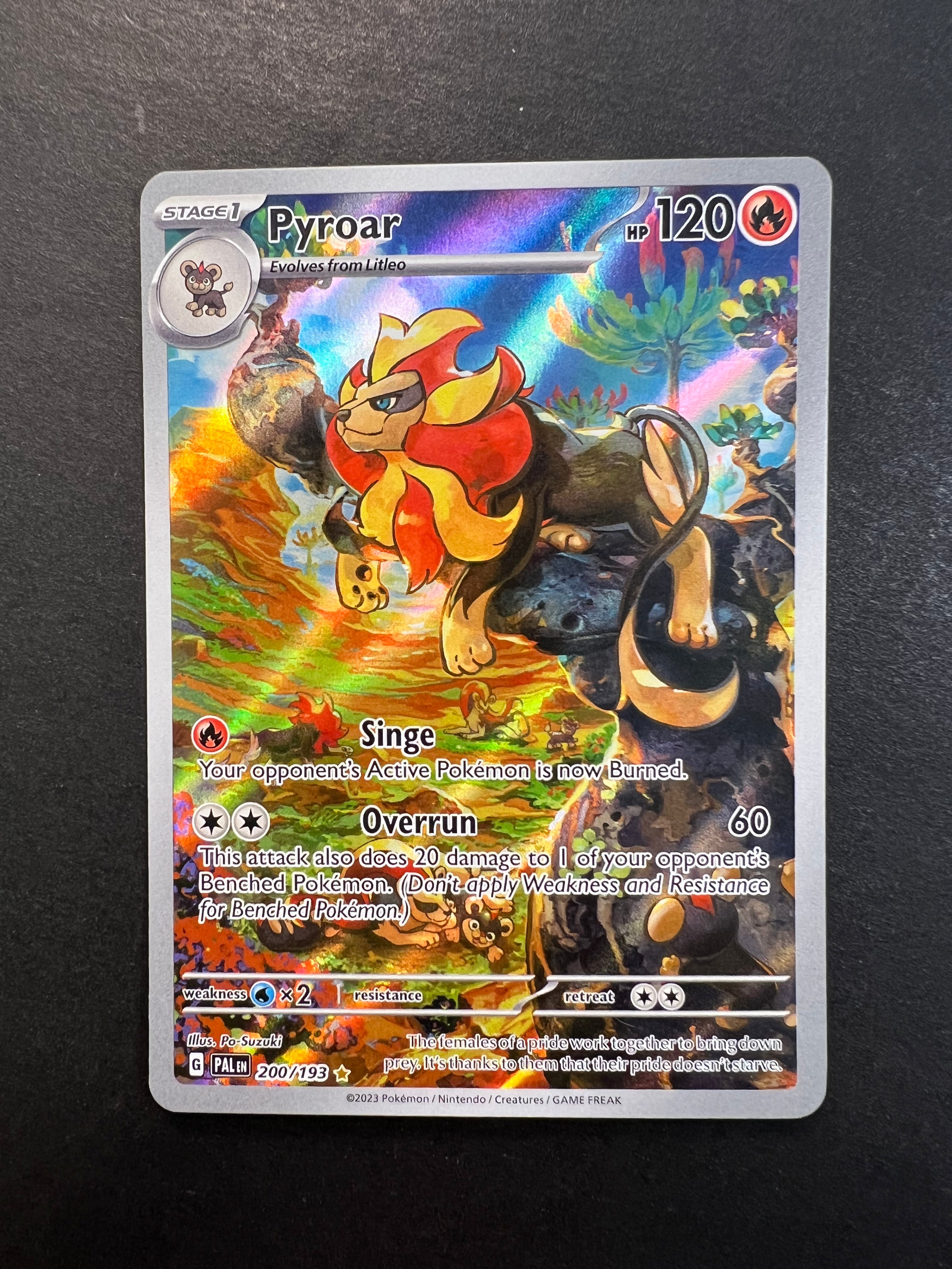 pokemon pyroar card Pyroar - 200/193 Ultra Rare