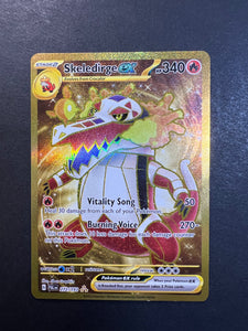 pokemon paldea evolved gold cards Skeledirge ex - 272/193 Gold Full Art Secret Rare