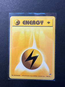 Lightning Energy 1st Edition - 130/132 Gym Heroes