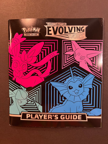 Pokemon Evolving Skies Player’s Guide Book - Glaceon, Espeon, Sylveon and Vaporeon