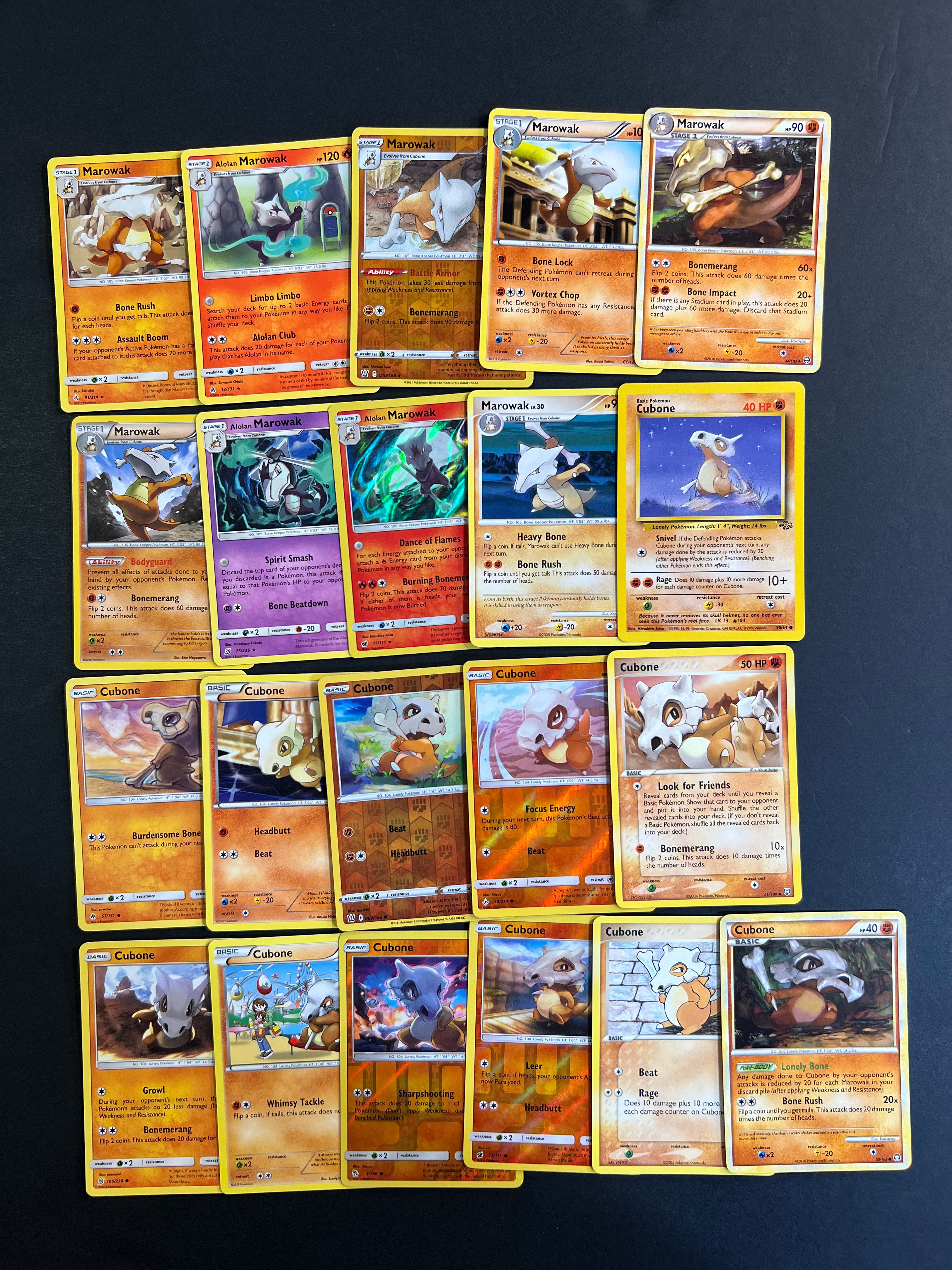 Pokemon Hitmonchan, Hitmonlee & Hitmontop Card Lot - 21 Different