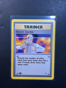 Blaine’s Gamble 1st Edition - 121/132 Trainer - Gym Heroes