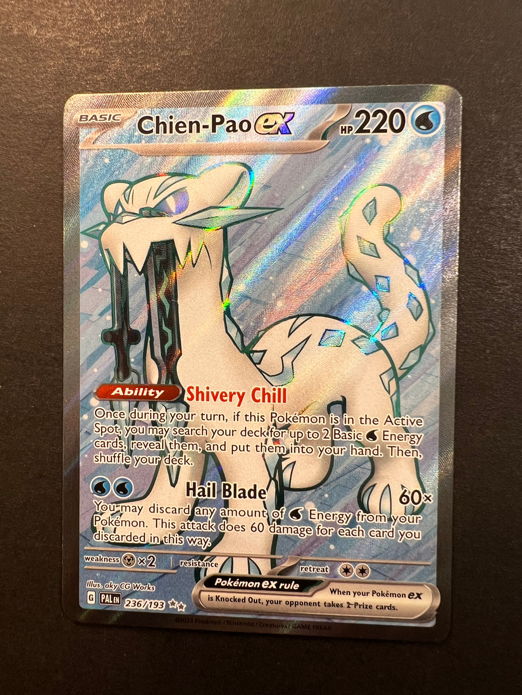Chien-Pao ex - 236/193 Full Art Ultra Rare - Paldea Evolved