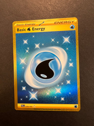 Basic Water Energy - 279/193 Gold Full Art Secret Rare - Paldea Evolved