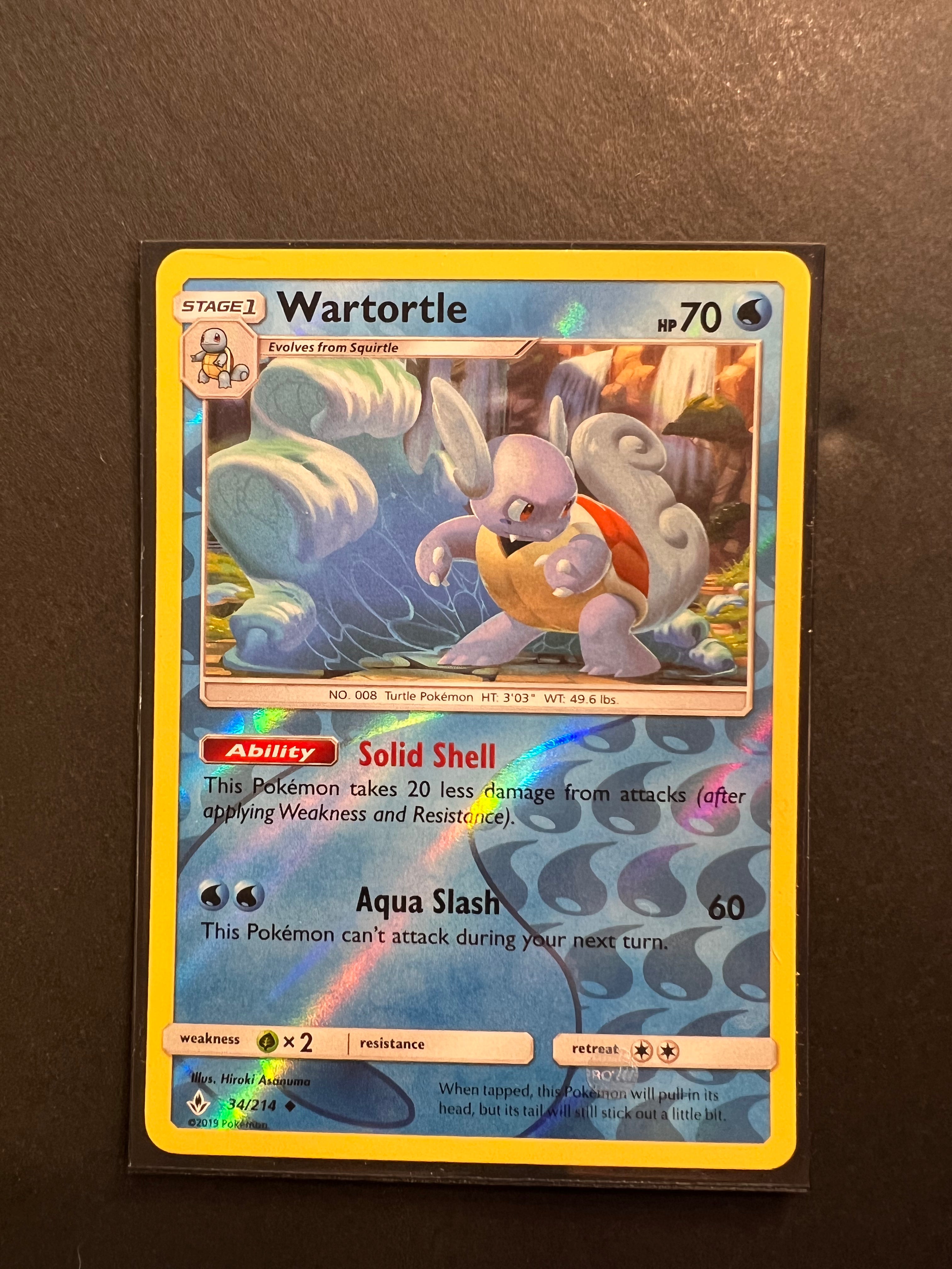 Wartortle 034 - Reverse Holofoil SM Unbroken Bonds