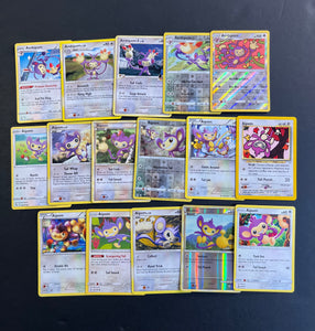 Pokemon Aipom and Ambipom Card Lot - 16 Cards - Reverse Holo and Vintage!