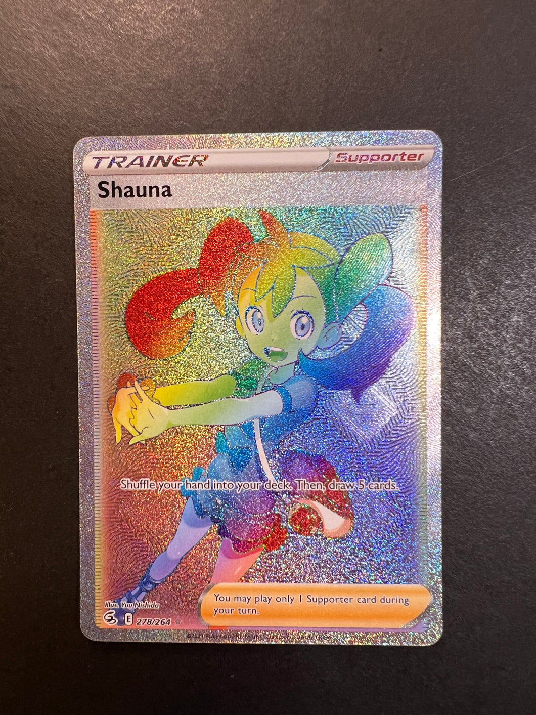 Shauna - 278/264 Hyper Secret Rainbow Rare Trainer - Fusion Strike