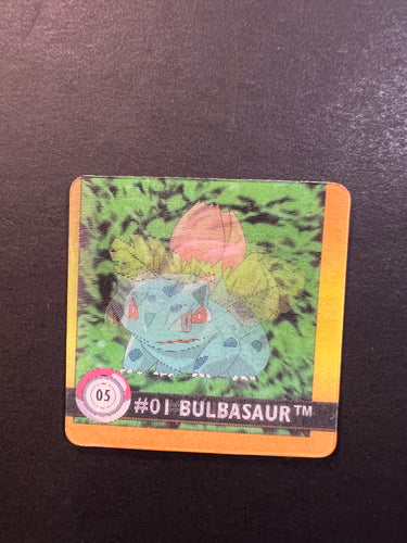 Bulbasaur & Ivysaur Pokemon Artbox Action Flipz Premier Edition Card