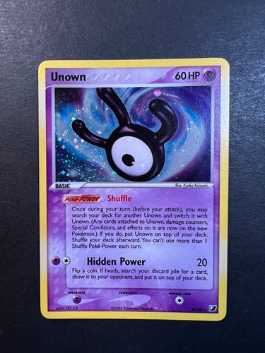 Unown - W/28 Holo Rare - Ex Unseen Forces