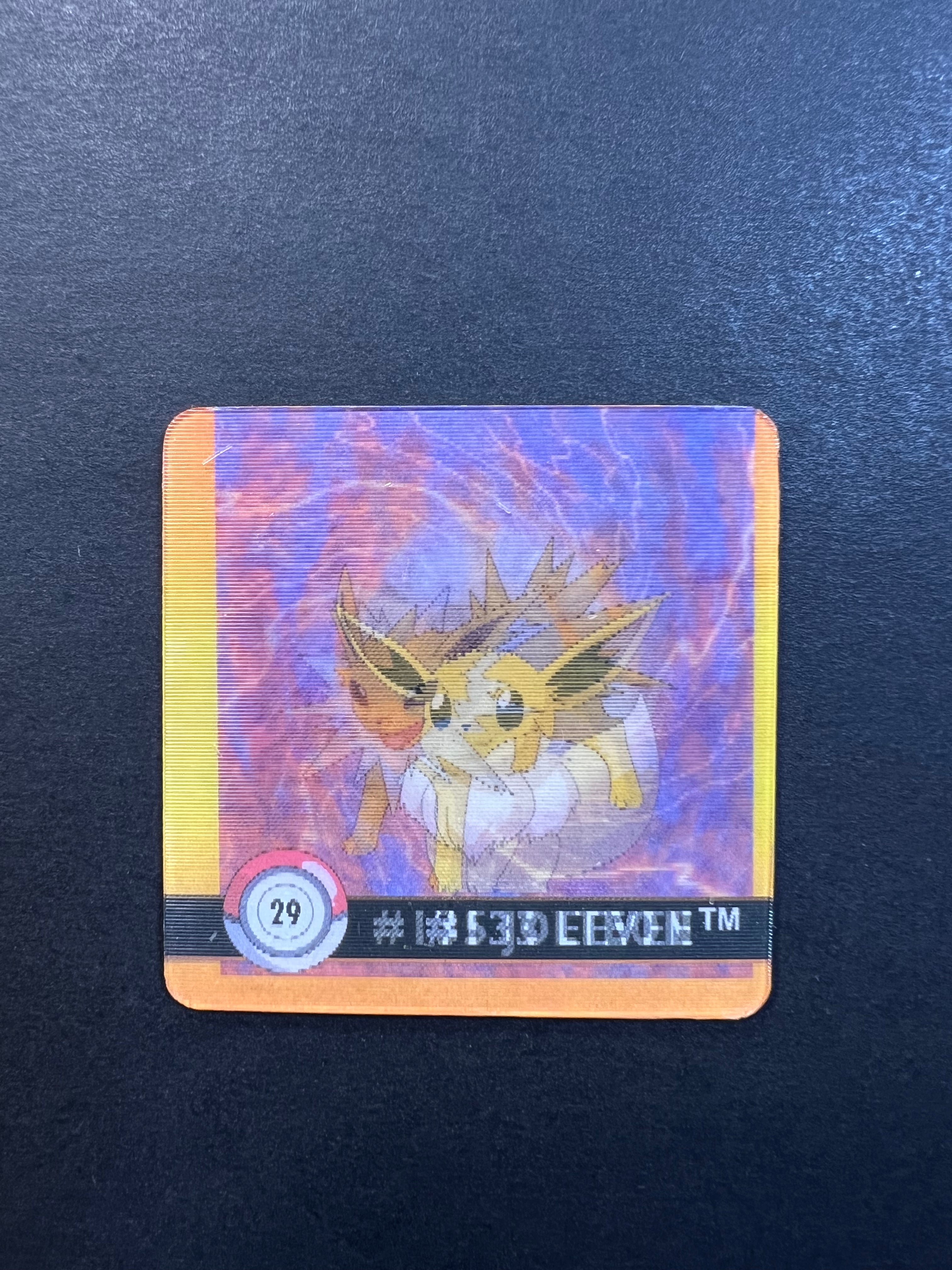 Eevee & Jolteon Pokemon Artbox Action Flipz Premier Edition