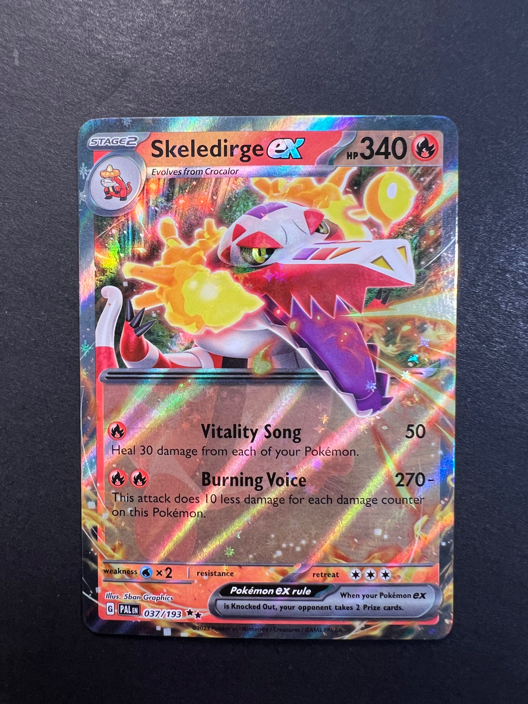 Skeledirge ex - 037/193 Ultra Rare - Paldea Evolved JAB Games13 Skeledirge ex - 037/193 Ultra Rare - Paldea Evolved JAB Games13