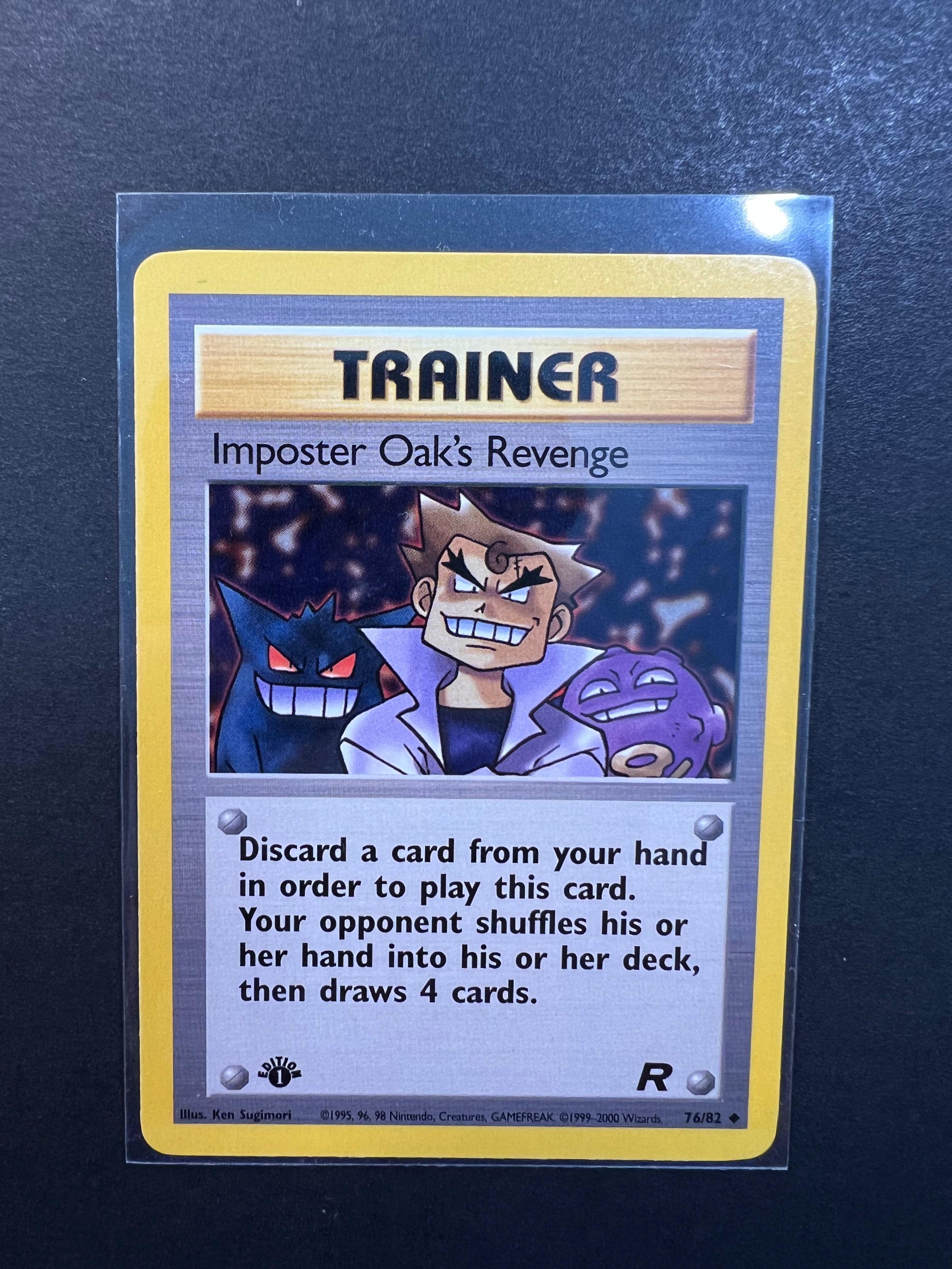 Imposter Oak's Revenge 1st Edition - 76/82 Trainer - Team Rocket