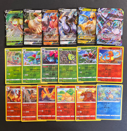 Pokemon GO Complete Reverse Holo Card Set - 58 Cards + 6 Ultra Rare V & VMax Cards!