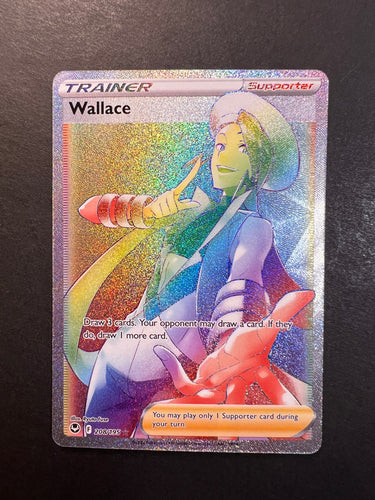 Wallace - 208/195 Hyper Secret Rainbow Rare Trainer - Silver Tempest