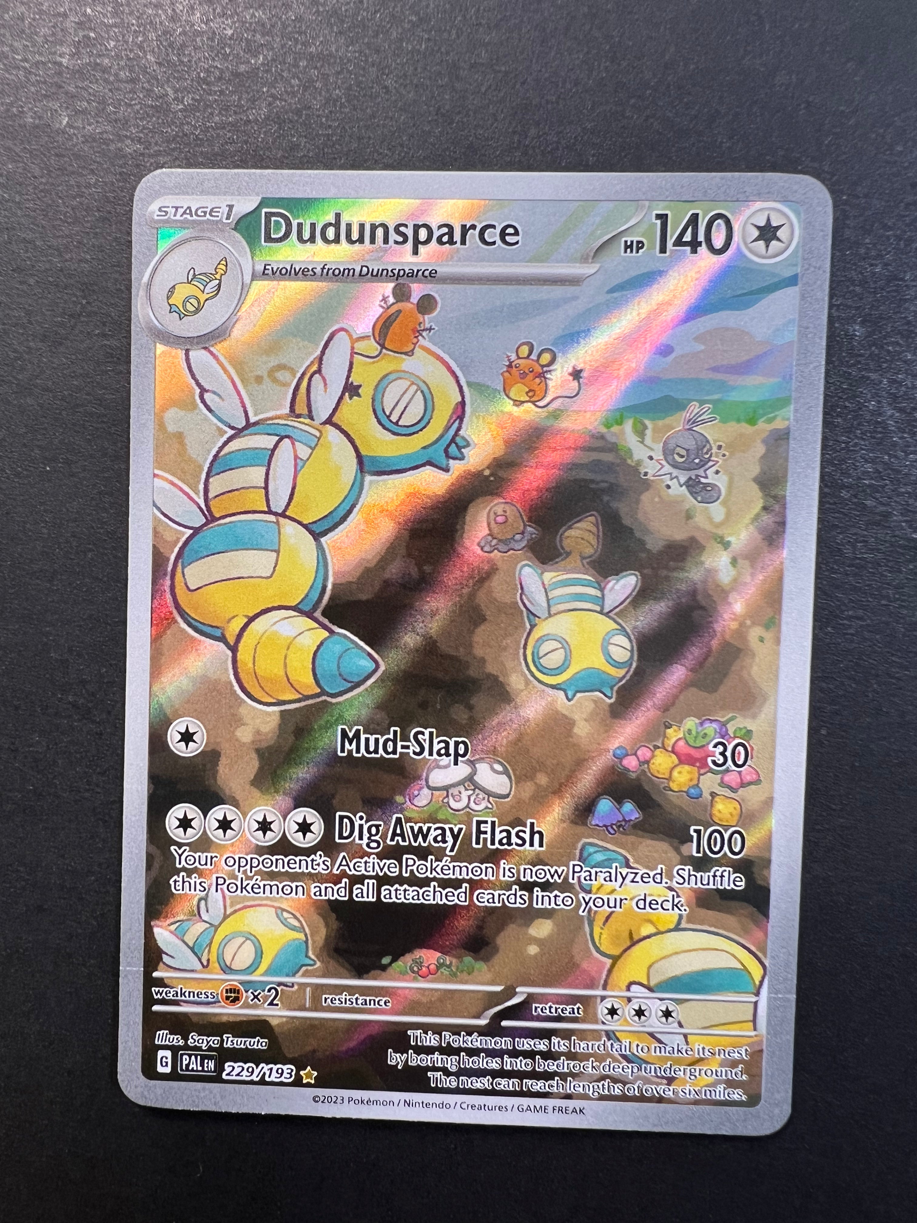dunsparce pokemon card value Dudunsparce - 229/193 Holo Ultra Rare