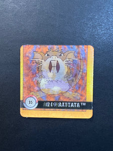 Rattata & Raticate Pokemon Artbox Action Flipz Premier Edition Card Rattata & Raticate Pokemon Artbox Action Flipz Premier Edition Card