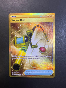 Super Rod - 276/193 Gold Full Art Secret Rare Trainer - Paldea Evolved