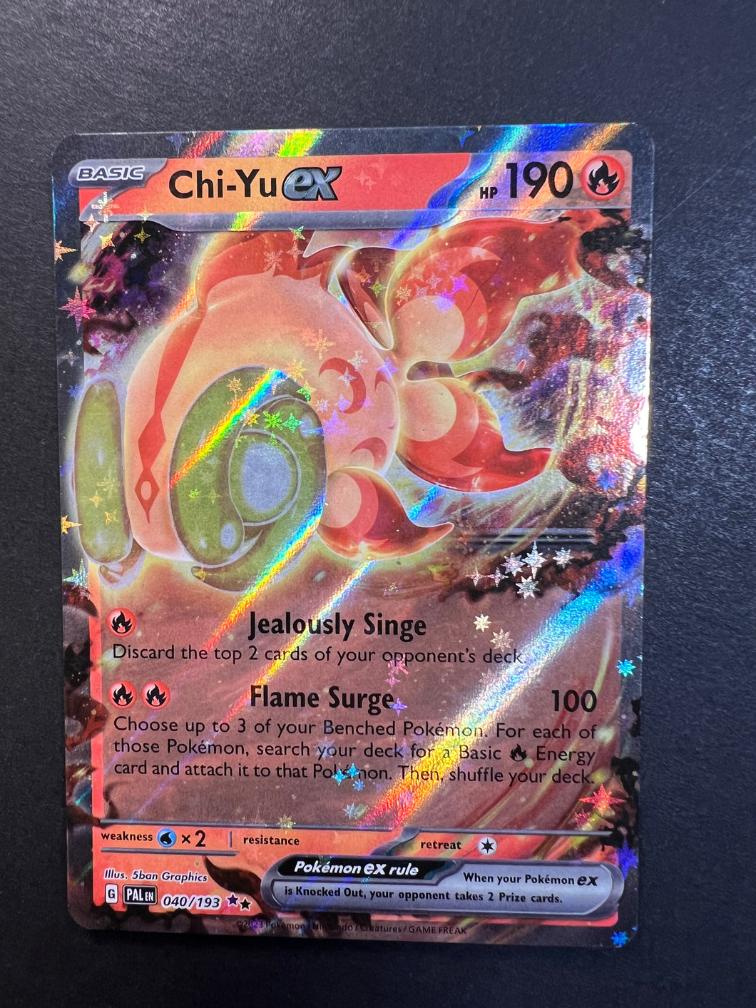 Chi-Yu ex - 040/193 Ultra Rare - Paldea Evolved JAB Games13 Chi-Yu ex - 040/193 Ultra Rare - Paldea Evolved JAB Games13