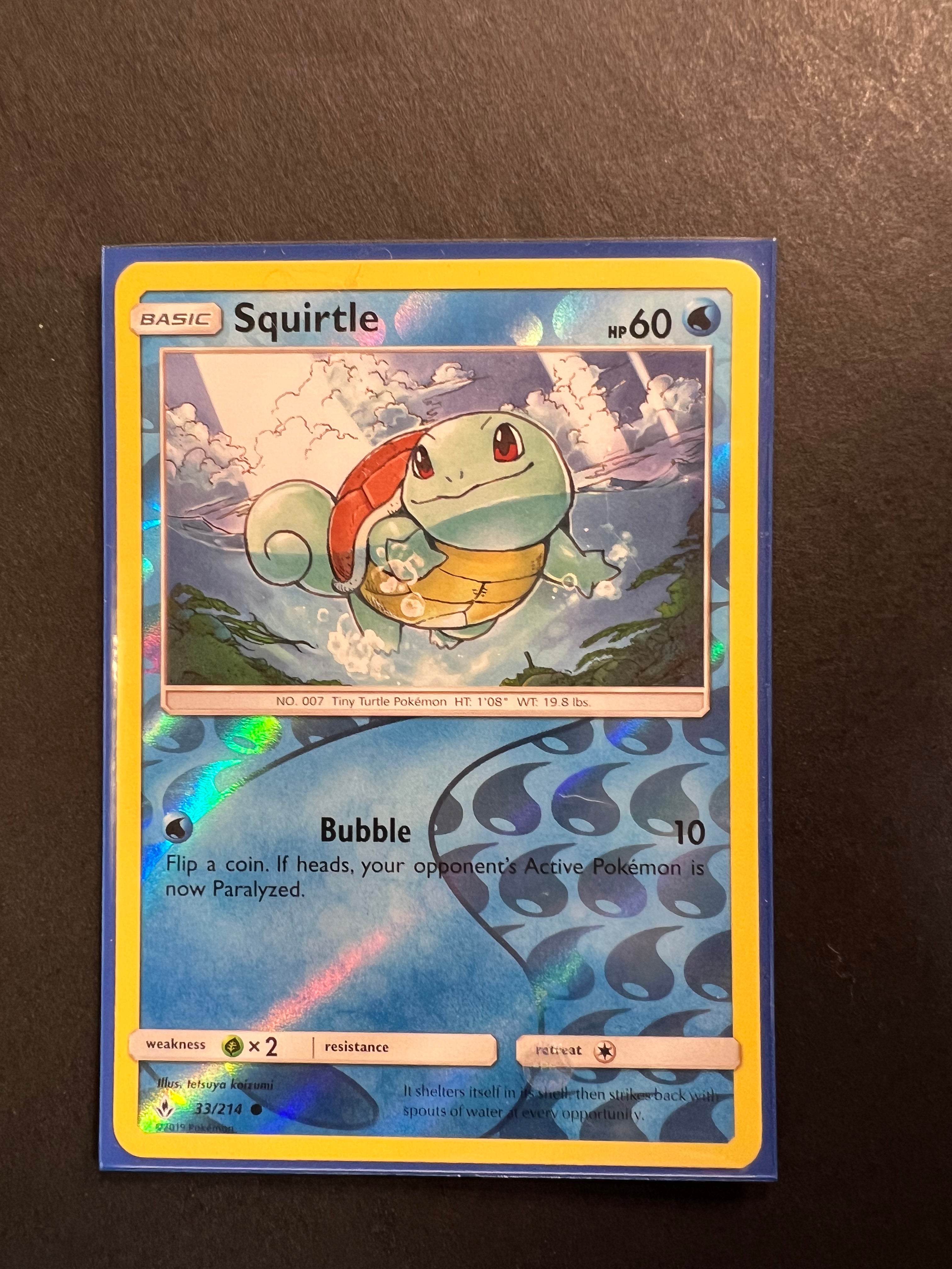 Squirtle - 33/214 Reverse Holo - Unbroken Bonds JAB Games13 Squirtle - 33/214 Reverse Holo - Unbroken Bonds JAB Games13