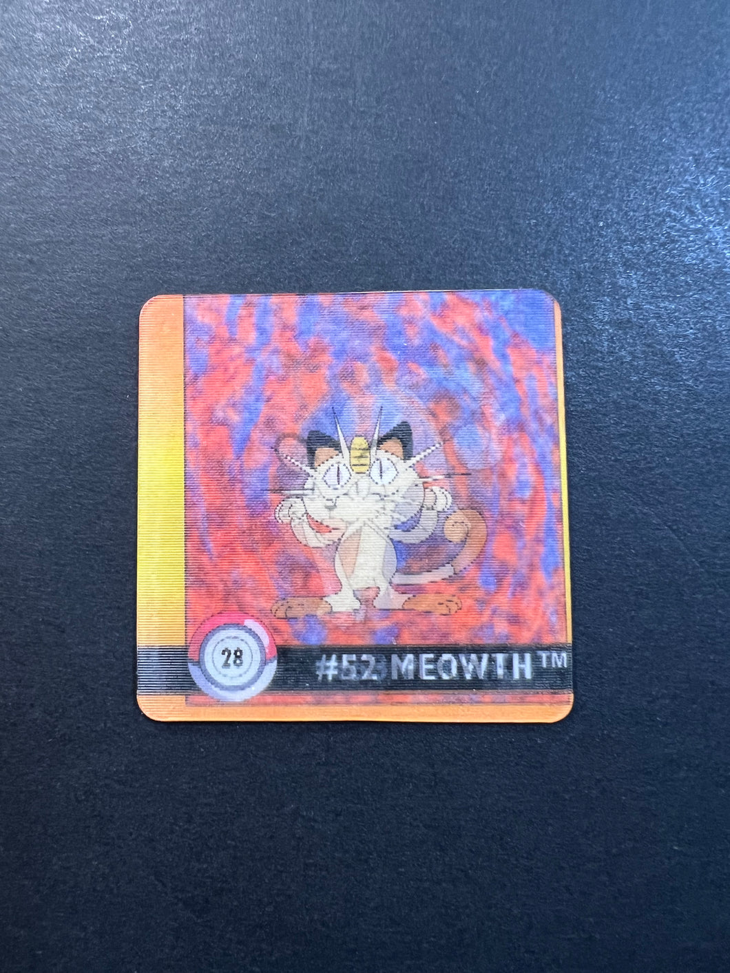 Meowth & Persian Pokemon Artbox Action Flipz Premier Edition Card