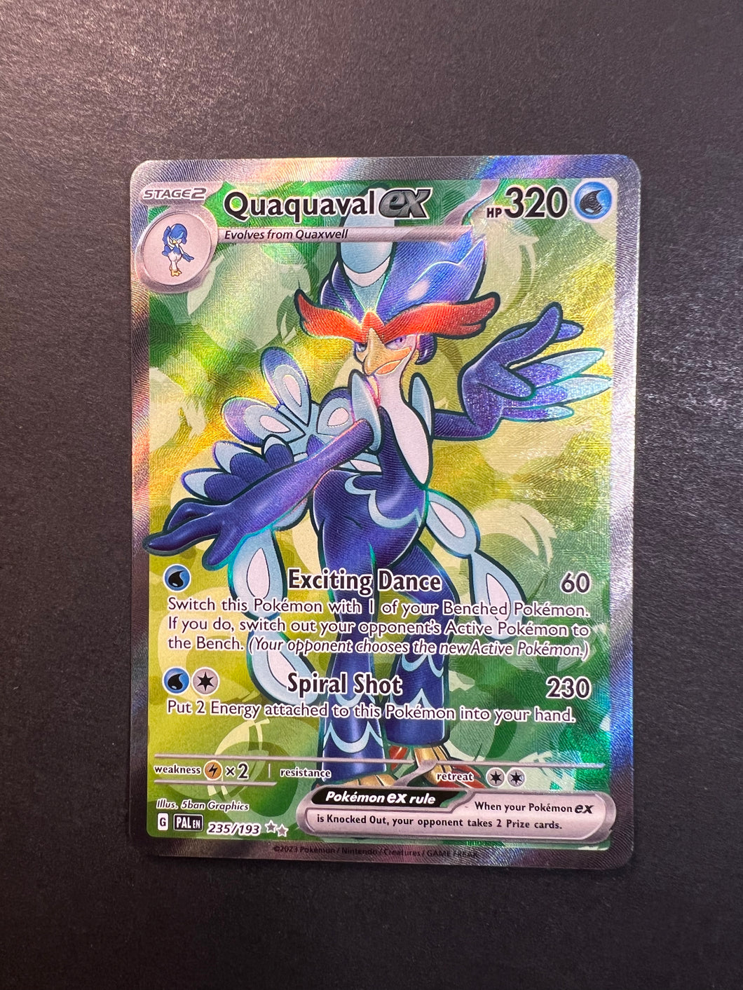 Quaquaval ex - 235/193 Full Art Ultra Rare - Paldea Evolved