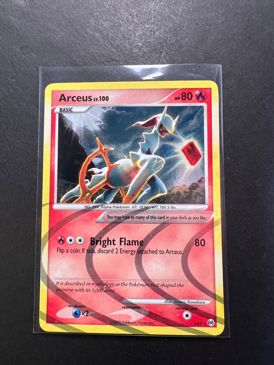 original arceus pokemon card Single Arceus lv. 100 AR1 - SLIGHT PLAY (SP) 80 Discard all Energy attached to Arceus Arceus VSTAR 123/172 Brilliant Stars