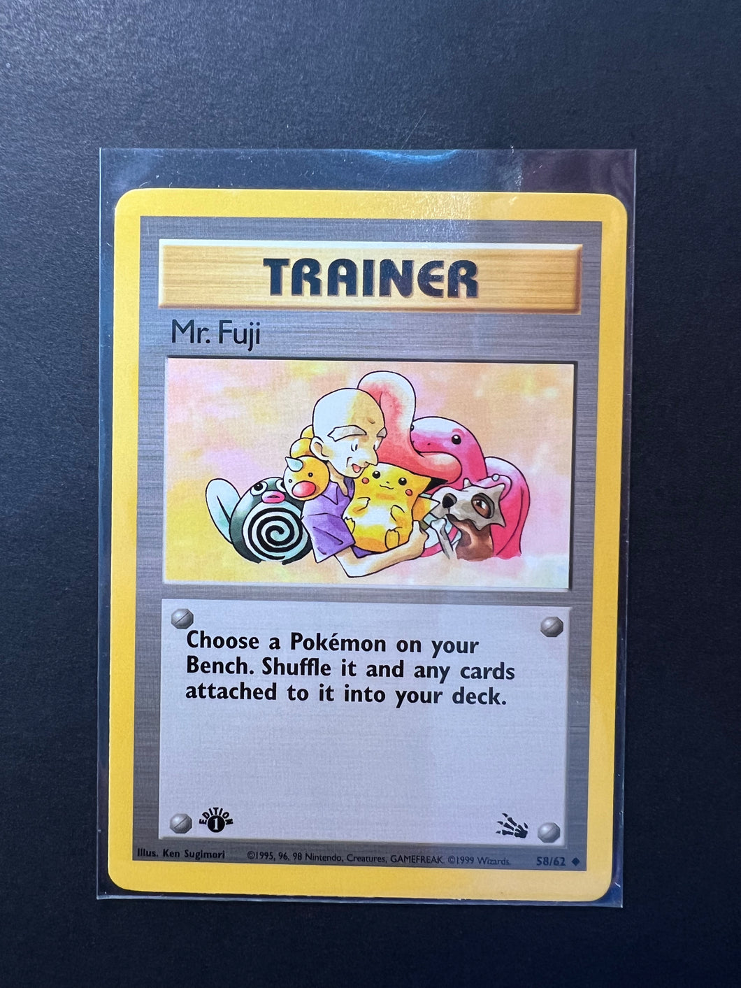 mr fuji pokemon card Mr. Fuji 1st Edition - 58/62 Trainer