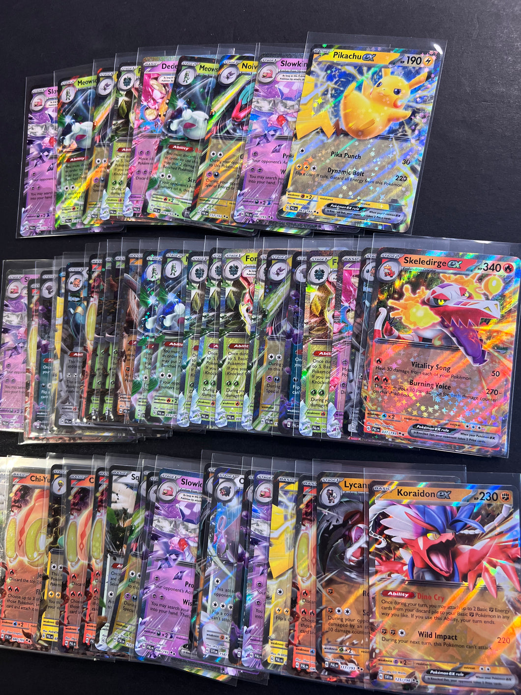3 Assorted Ultra Rare ex Pokemon Cards - Scarlet and Violet Sets!! JAB Games13 3 Assorted Ultra Rare ex Pokemon Cards - Scarlet and Violet Sets!! JAB Games13