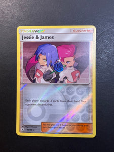 Jessie & James (Team Rocket) - 58/68 Reverse Holo Rare Trainer - Hidden Fates Set