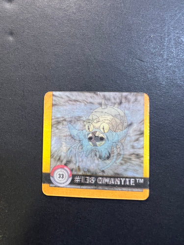 Omanyte & Omastar Pokemon Artbox Action Flipz Premier Edition Card