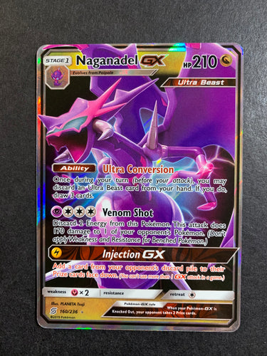 Naganadel GX - 160/236 Ultra Rare - Sun & Moon: Unified Minds