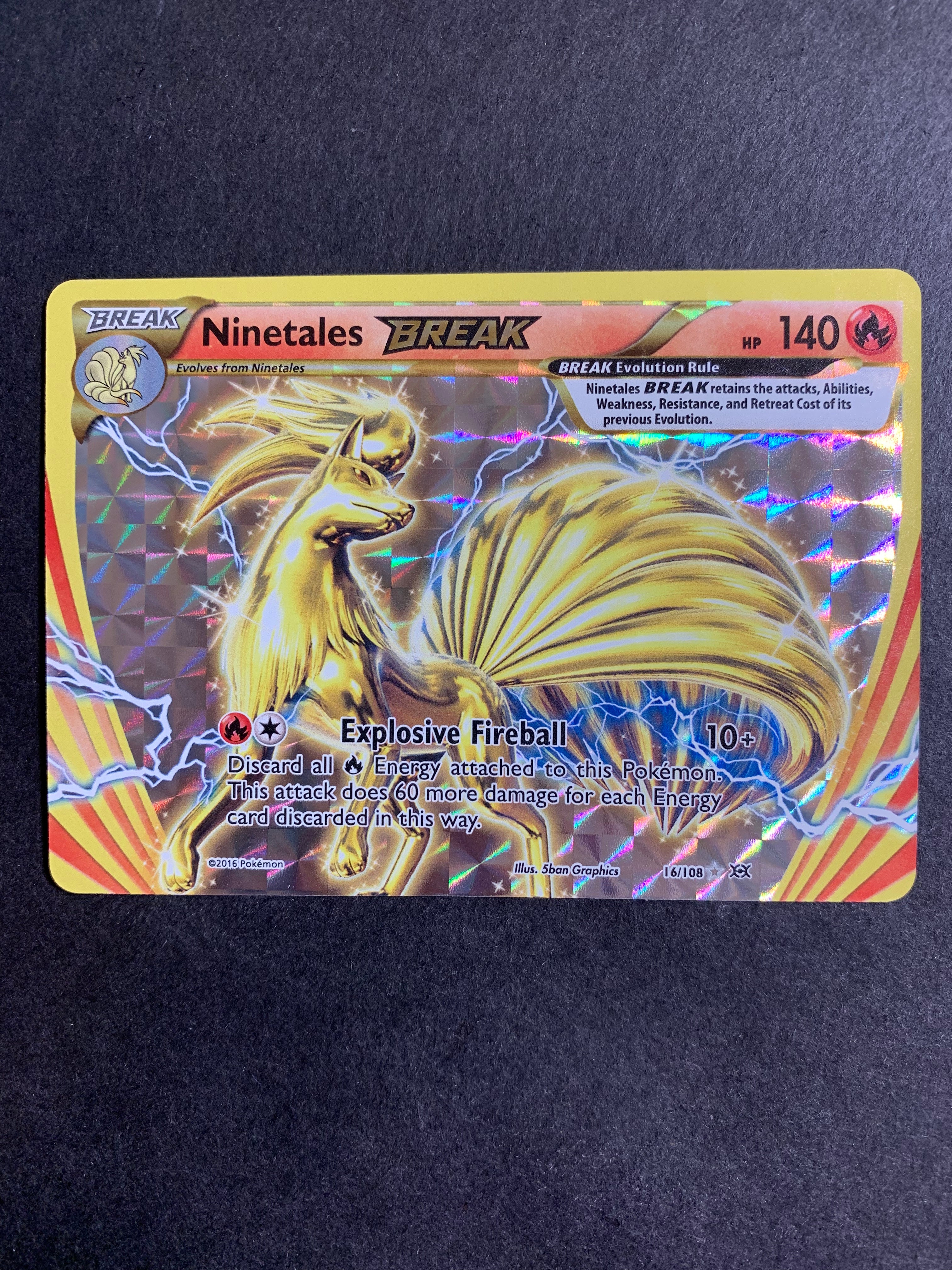 Ninetales Break - 16/108 Ultra Rare Holo - XY Evolutions Ninetales Break - 16/108 Ultra Rare Holo - XY Evolutions