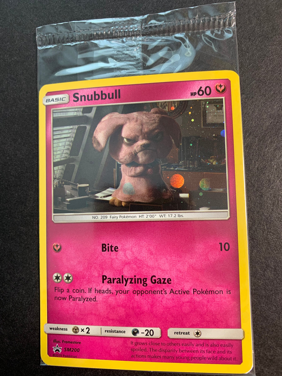 Snubbull Sealed Sm200 Holo Detective Pikachu Movie Promo Card Jab Games13 5748