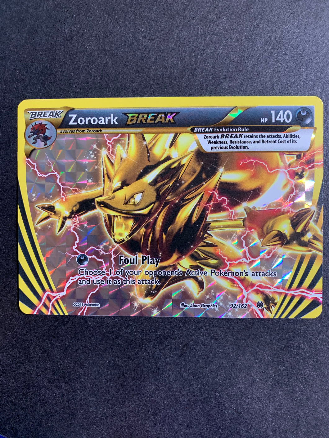Zoroark Break - 92/162 Ultra Rare Holo - XY BreakThrough