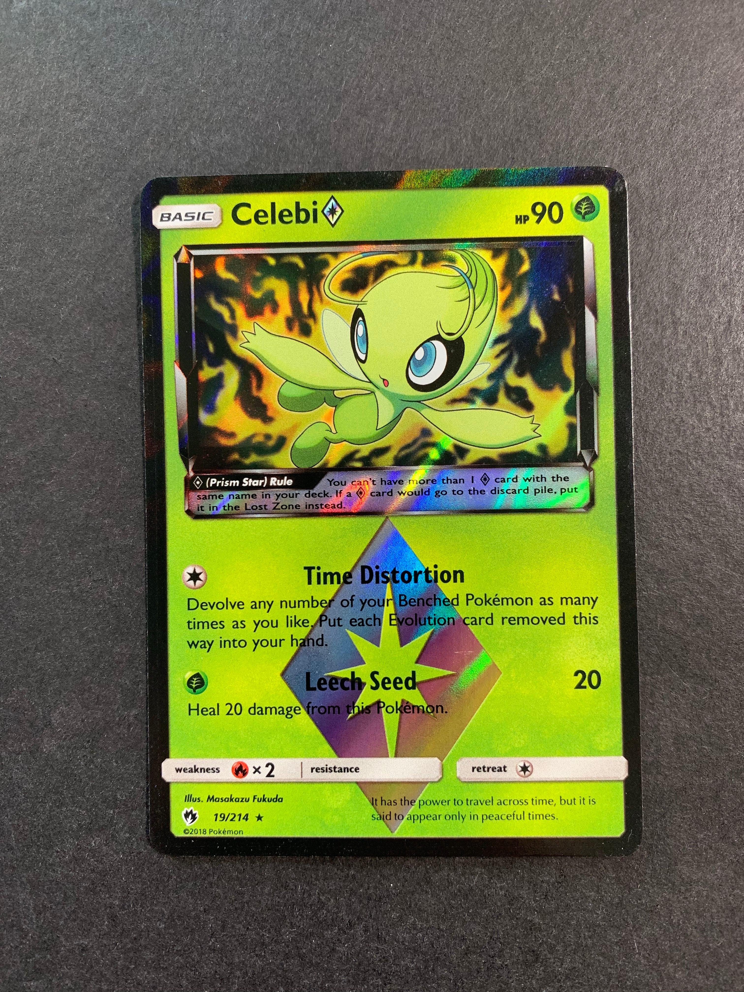 Celebi Prism Star - 19/214 Holo Rare