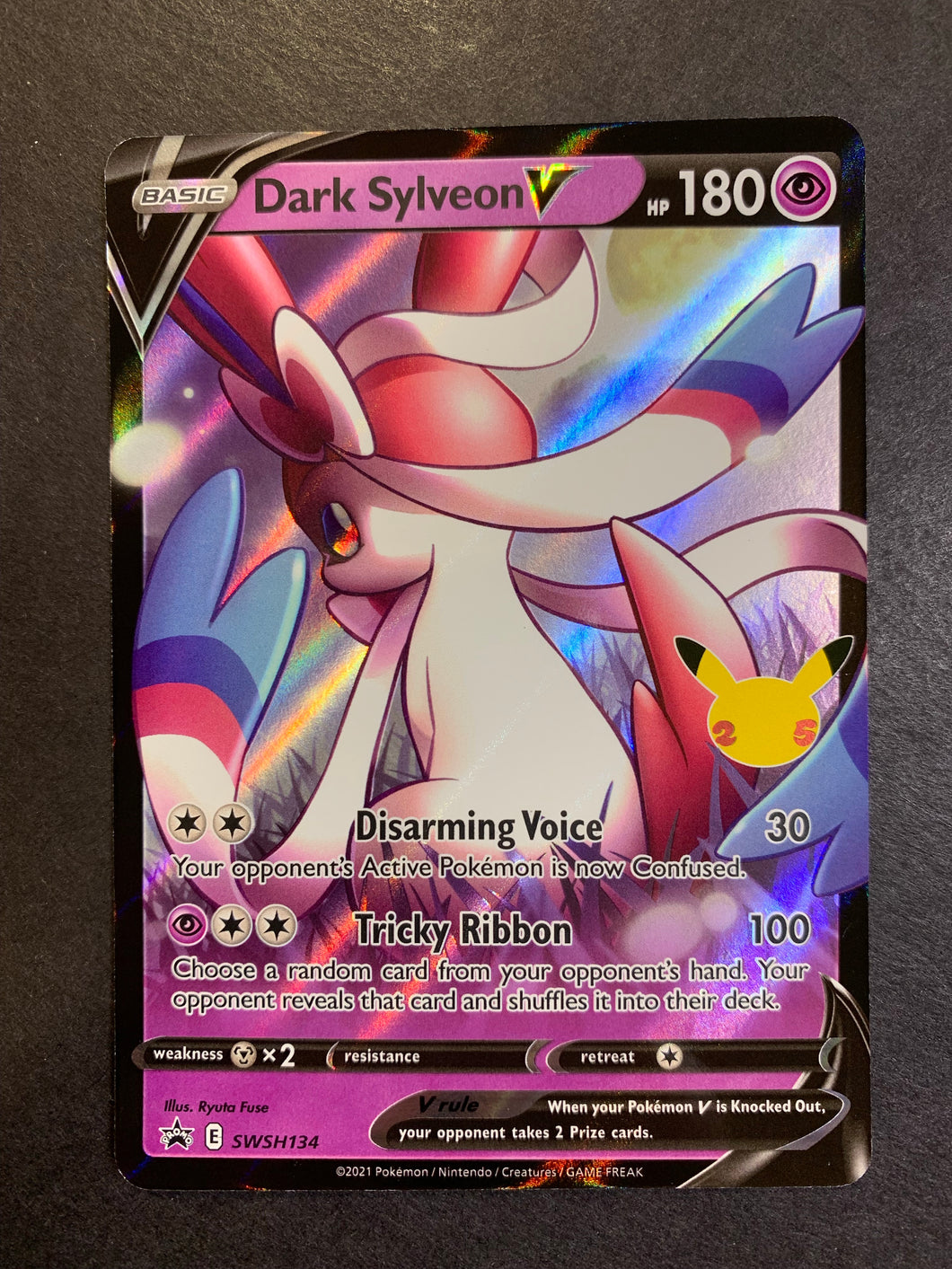 Dark Sylveon V - SWSH134 Ultra Rare Promo - Celebrations JAB Games13 Dark Sylveon V - SWSH134 Ultra Rare Promo - Celebrations JAB Games13