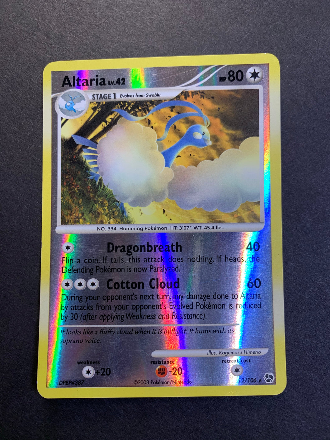 Altaria - 12/106 Reverse Holo Rare