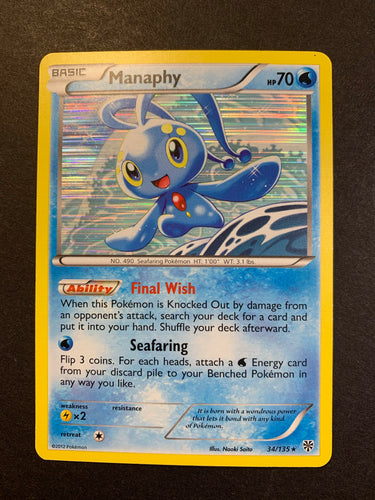 Manaphy - 34/135 Holo Rare